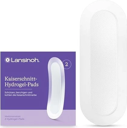 Lansinoh Kaiserschnitt-Hydrogel-Pads, 2 Stück