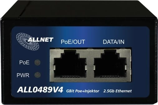Allnet Desktop 2.5G PoE-Injektor, 2x RJ-45, 30W PoE+