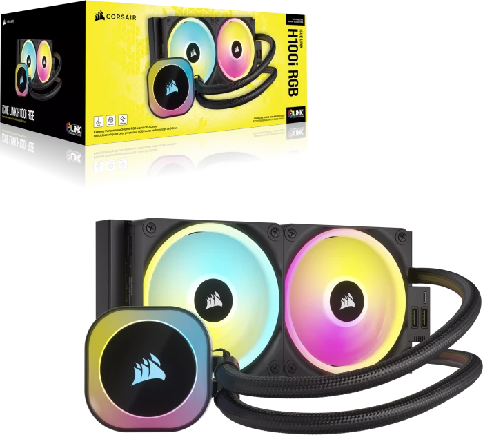 Corsair iCUE LINK H100i RGB, schwarz
