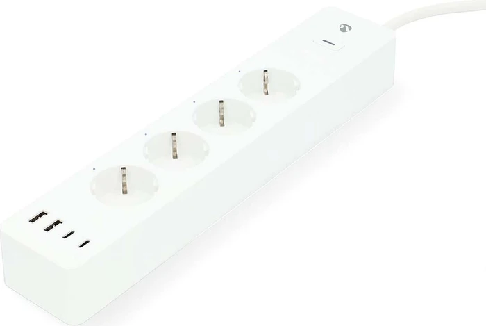 Nedis SmartLife WLAN Smart-Steckdosenleiste 4-fach, 3680W, 2x USB-C/2x USB-A, Smart-Steckdosenleiste