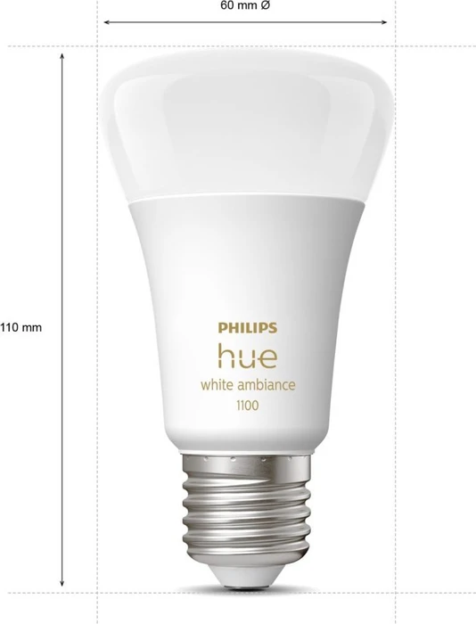 Philips Hue White Ambiance 1100 LED-Bulb E27 8W