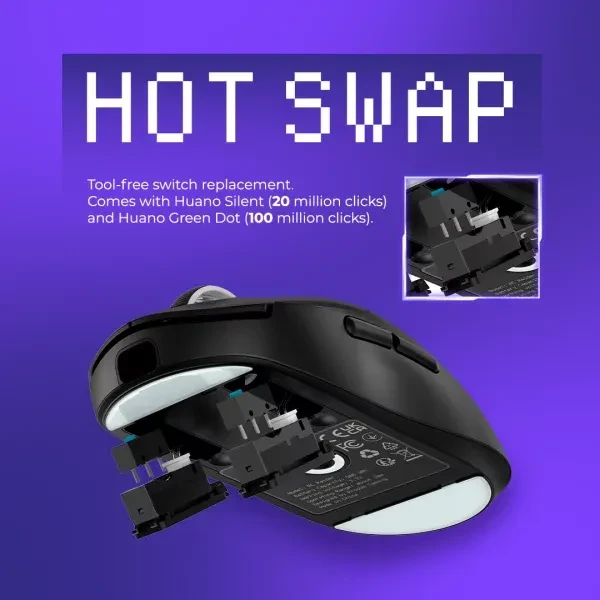 Proove RC Raider 8K Wireless Gaming Mouse, schwarz, USB/Bluetooth