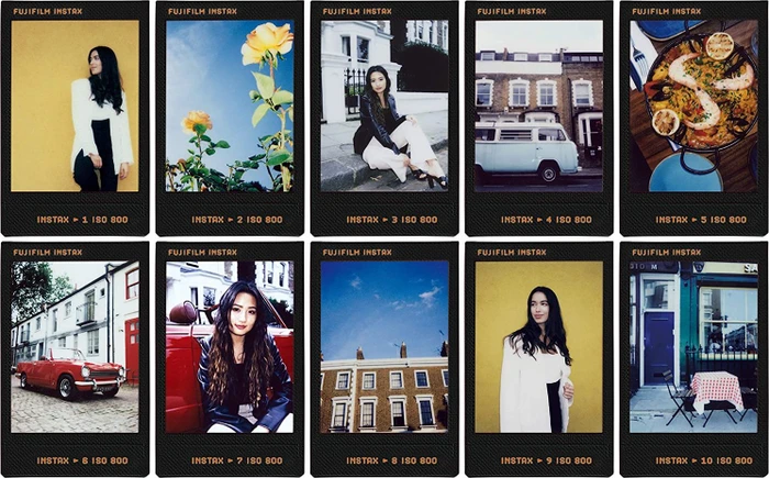 Fujifilm instax mini Sofortbildfilm Contact Sheet, 10 Aufnahmen