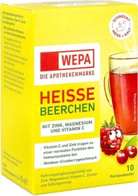 Wepa Heiße Beerchen + Vitamin C + Zink + Magnesium Pulver Beutel, 100g (10x 10g)