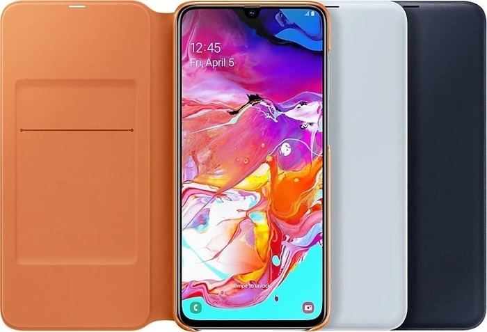 Samsung Wallet Cover für Galaxy A70 weiß