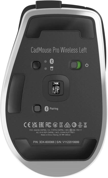 3Dconnexion CadMouse Pro Wireless Left V2, USB/Bluetooth