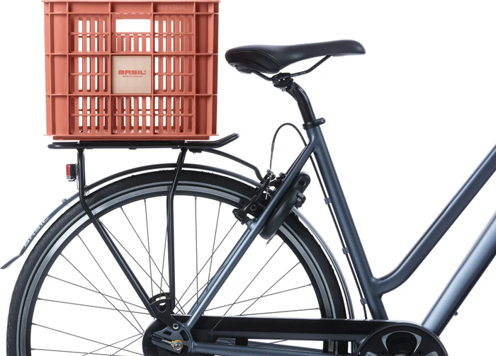 Basil Crate L Fahrradkorb terra red