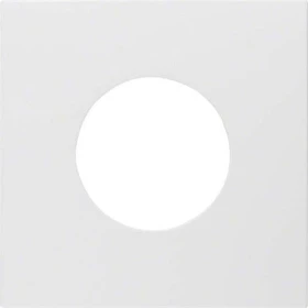 Berker S.1/B.3/B.7 Zentralstück für Drucktaster/Lichtsignal E10, polarweiß matt