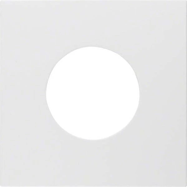 Berker S.1/B.3/B.7 Zentralstück für Drucktaster/Lichtsignal E10, polarweiß matt
