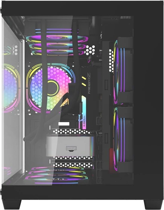 DarkFlash C285MP Black, Glasfenster