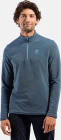 Odlo Roy Midlayer Half Zip Funktionsshirt langarm provincial blue/black (Herren)