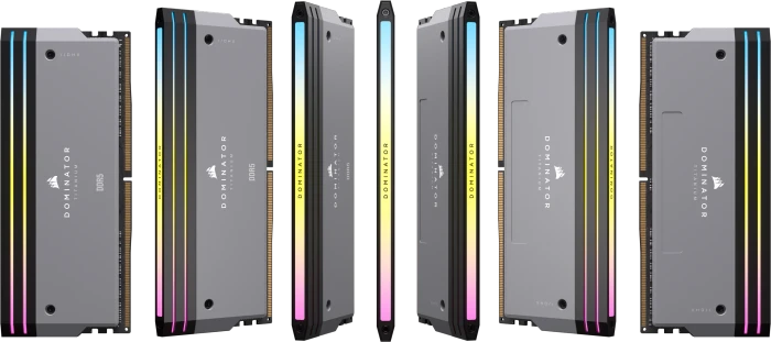 Corsair Dominator Titanium RGB grau UDIMM 64GB Kit, DDR5-6000, CL30-36-36-76