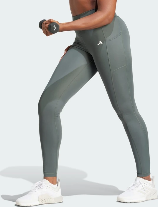 adidas Optime Full-Length Hose lang legend ivy (Damen)