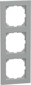 Merten System M M-Pure Rahmen 3fach Thermoplast edelmatt, aluminium
