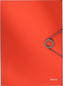 Leitz Solid Dreiflügelmappe mit Eckspanner, A4, hellrot