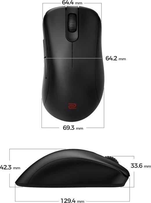 BenQ Zowie EC1-DW 4K Wireless mit Ladestation, schwarz, USB