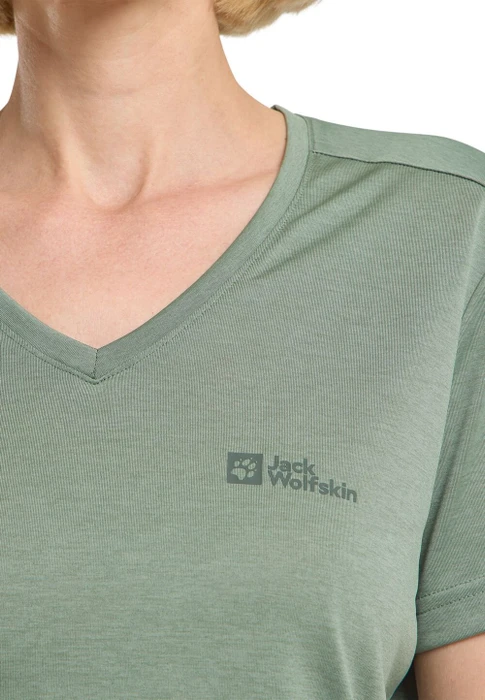 Jack Wolfskin Crosstrail Funktionsshirt kurzarm eucalyptus (Damen)