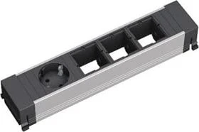 Bachmann Slide/Conference/Top Frame, 1-fach, Steckdoseneinheit, 3x Custom, 1x Schuko