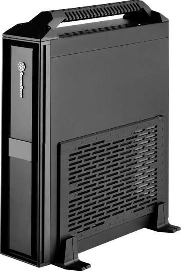 SilverStone Milo ML08 schwarz mit Sichtfenster, Tragegriff, Mini-ITX