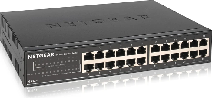 Netgear SOHO GS300 Desktop Gigabit Switch, 24x RJ-45