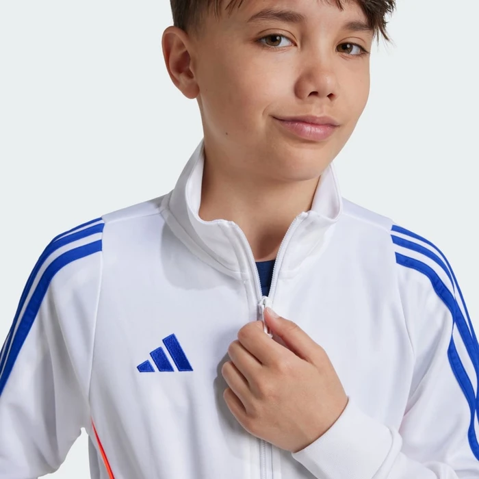 adidas Tiro 24 Trainingsjacke white/app solar red/lucid blue (Junior)