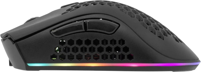 White Shark Lionel Black Wireless Gaming Mouse, schwarz, USB