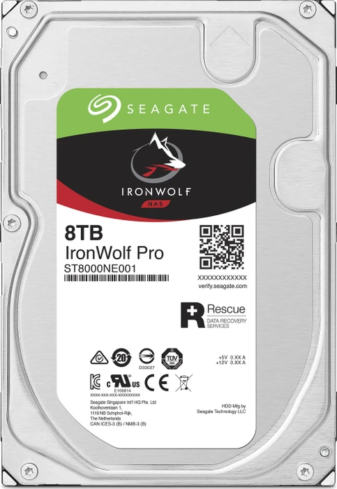 Seagate IronWolf Pro NAS HDD +Rescue 8TB, 24/7, 512e / 3.5" / SATA 6Gb/s