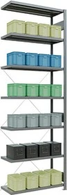 Schulte Lagertechnik Multiplus 250 Anbauregal 100x300x40cm verzinkt