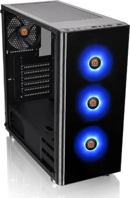 Thermaltake V200 TG RGB, schwarz, Glasfenster