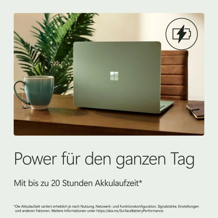 Microsoft Surface Laptop 8 13.8", Jade, Snapdragon X2 Plus - X2P-64-100, 16GB RAM, 512GB SSD, DE