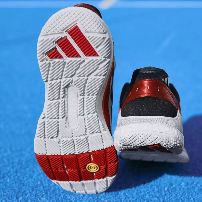 adidas Crazyquick Boost Padel cloud white/core black/lucid red (Herren)