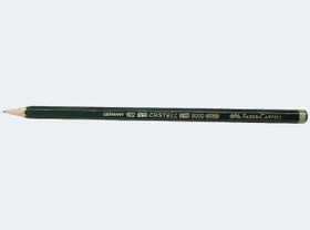 Faber-Castell Castell 9000 Bleistift 4H graphit, grün, 12er-Pack