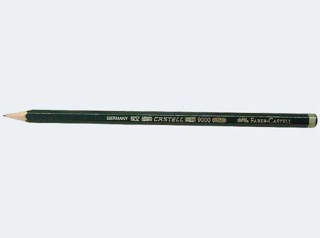 Faber-Castell Castell 9000 Bleistift 4H graphit, grün, 12er-Pack