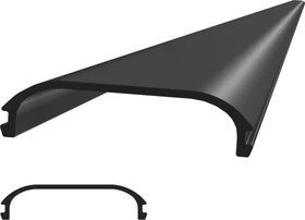 SL Rack Fassadensystem Abdeckprofil 1790mm schwarz eloxiert