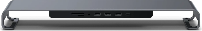 Satechi USB-C Monitor Stand Hub XL, Space Grey, USB-C 3.0 [Stecker]