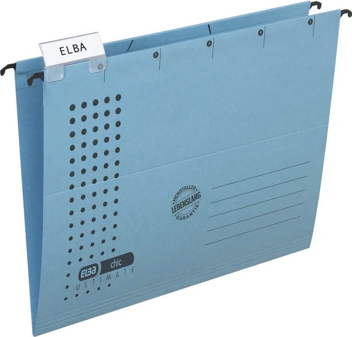 Elba chic ultimate Hängemappe, A4, blau, 5er-Pack (100560144#5)