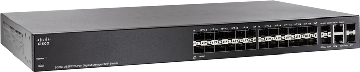 Cisco SG300 Rackmount Gigabit Managed Switch, 26x SFP, 26x RJ-45, 2x RJ-45/SFP