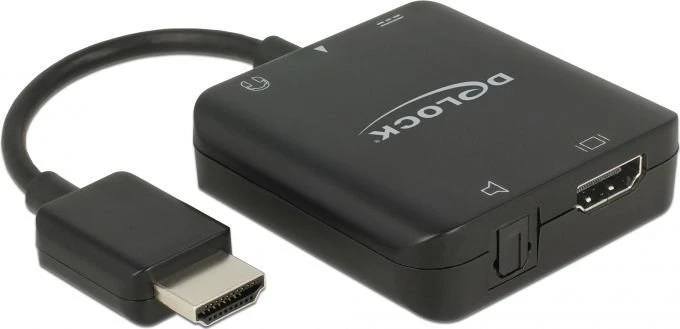 DeLOCK HDMI Audio Extractor 4K 60Hz kompakt