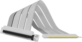 Cooler Master Riser Cable, gewinkelt, PCIe 4.0, 300mm, weiß