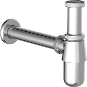 Kirchhoff Flaschensiphon für Waschbecken, verchromt, 1 1/4" x 32 mm
