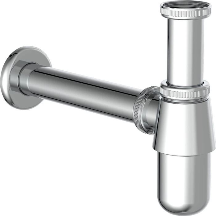 Kirchhoff Flaschensiphon für Waschbecken, verchromt, 1 1/4" x 32 mm