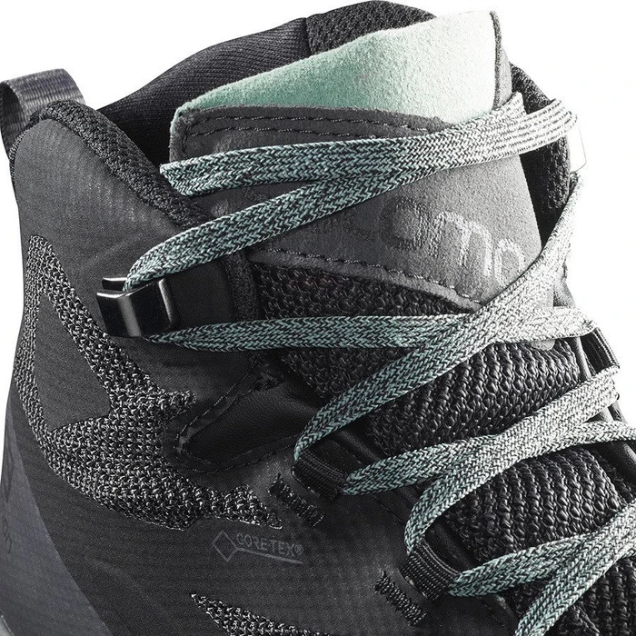 Salomon OUTline Mid GTX black/magnet/green milieu (Damen)