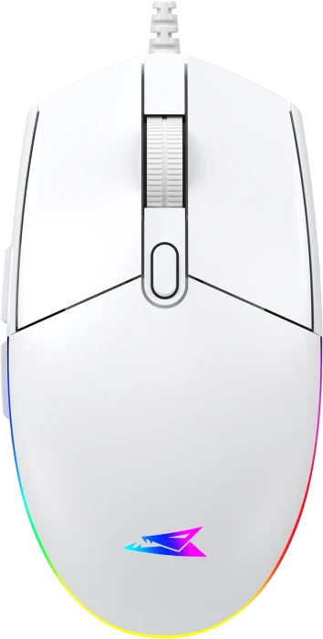 Baracuda Crab White Gaming Mouse, weiß, USB