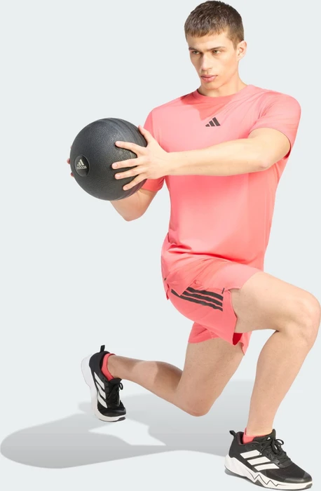 adidas D4T Primelift 3-Streifen Funktionsshirt kurzarm pure turbo (Herren)