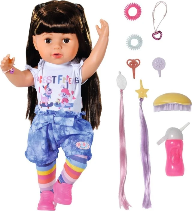 Zapf creation BABY born Puppe - Sister brünette