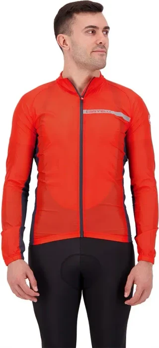 Castelli Squadra Stretch Fahrradjacke fiery red/dark grey (Herren)