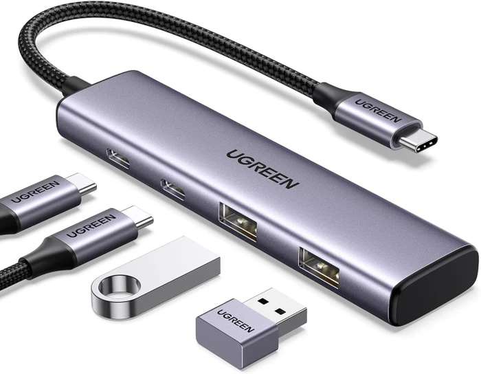 Ugreen 4-in-1 USB-C Hub, USB-C 3.0 [Stecker]