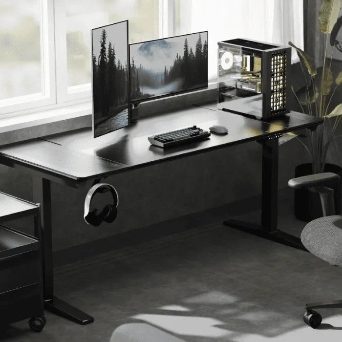 Thunder X3 LAB-X elektrisch höhenverstellbarer Schreibtisch 170x75cm schwarz/schwarz