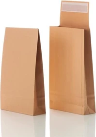 Bong Faltentasche B5 braun, 250x176x30mm, 250er-Pack