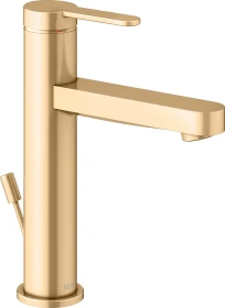 Keuco IXMO 59501 Einhebel-Waschtischmischer mit Ablauffernbedienung 130 IXMO Flat messing gebürstet